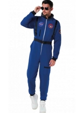 Blue Astronaut Suit Costume - Mens Space Costumes Alien Costumes